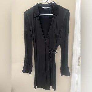 Satin Zara Wrap Dress